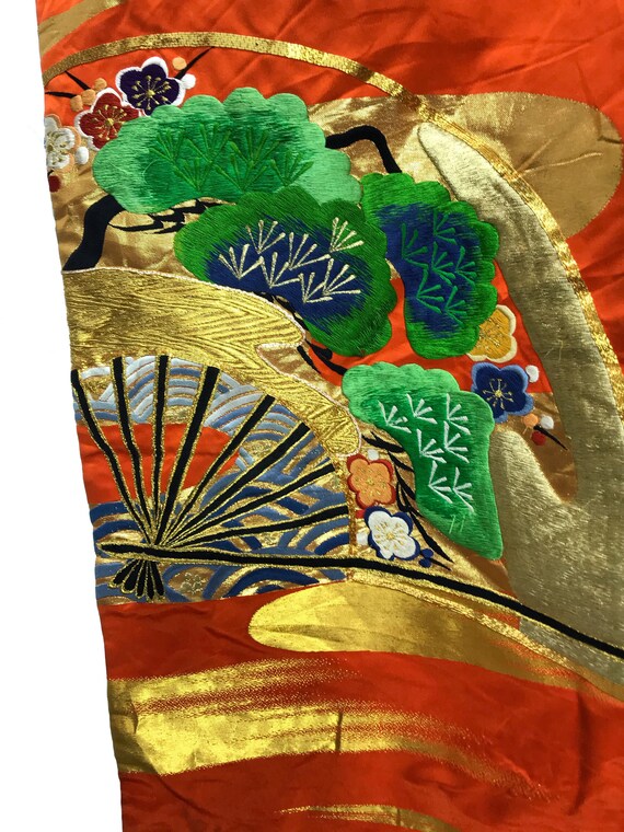 Made in Japan Rare Vintage Uchikake Wedding Silk … - image 9