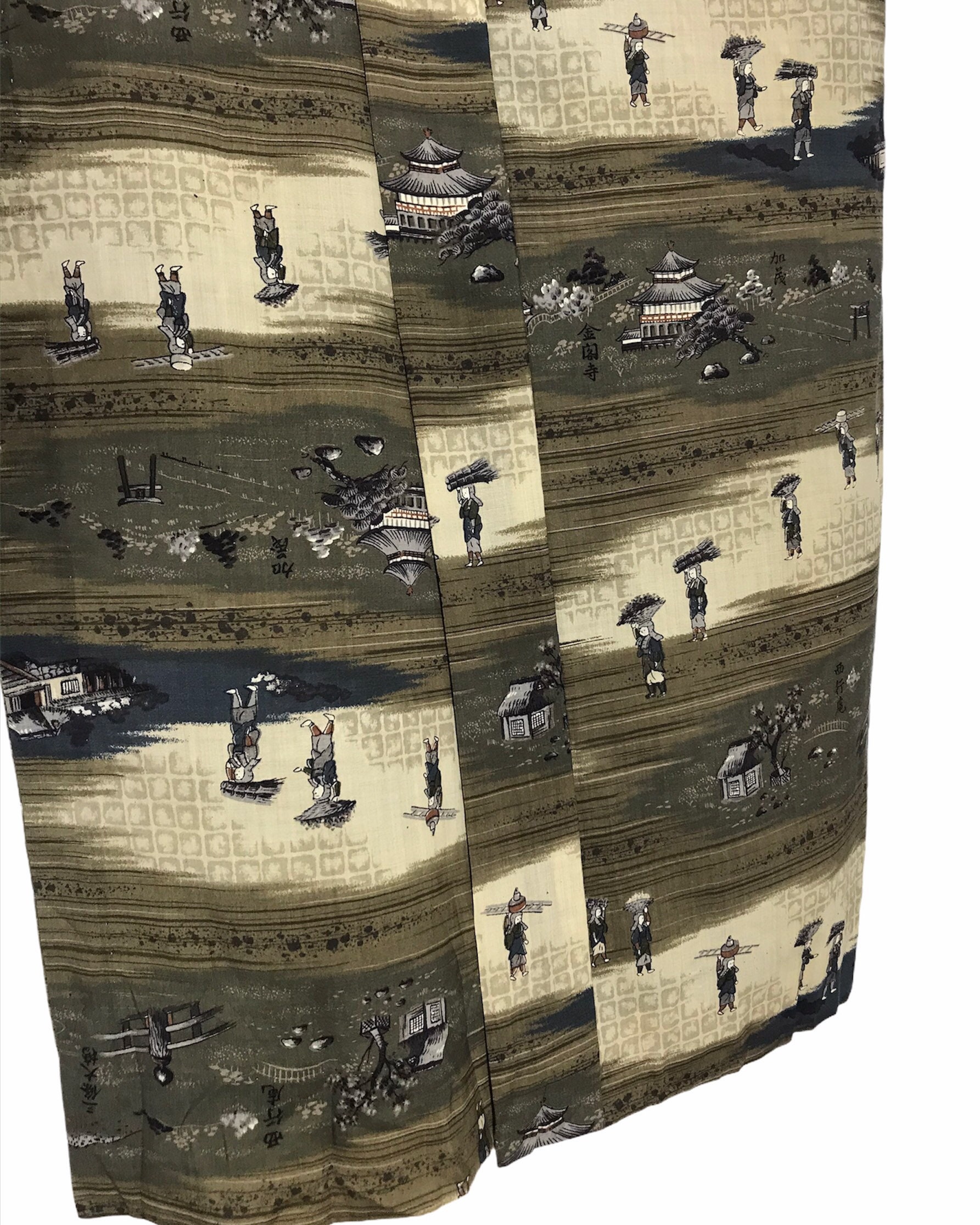 Made in Japan Vintage Juban Kimono Wool Old Edo Farmers Etsy