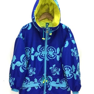 Japan Brand Phenix Hoodie Jacket Parka Turtles Full Printed Two Tones Fish Tail