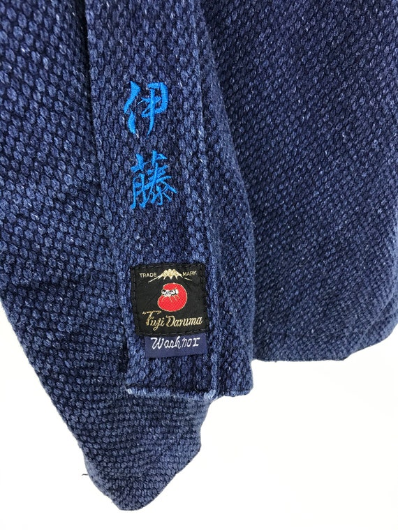 Made in Japan Vintage Kendo Jacket Noragi Indigo … - image 5