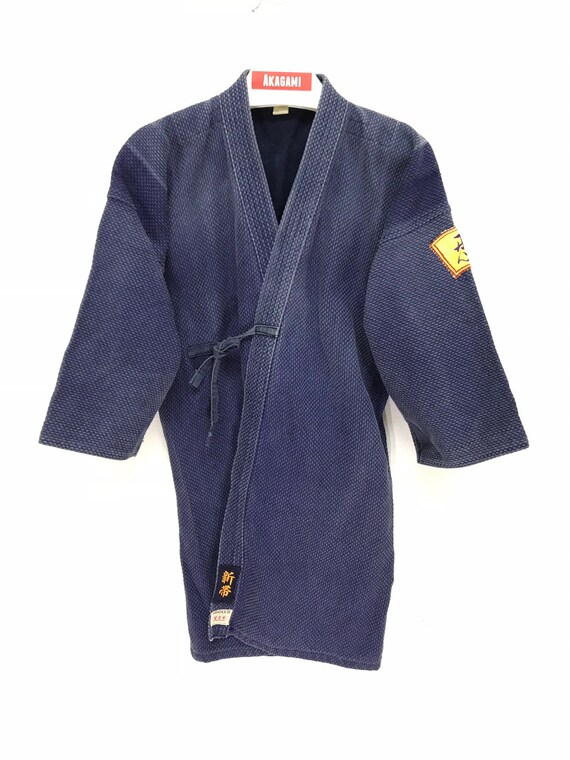 Made in Japan Vintage Kendo Jacket Indigo Blue Wo… - image 1