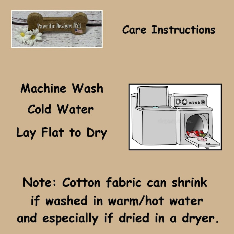 Dog Snood Care Instructions
