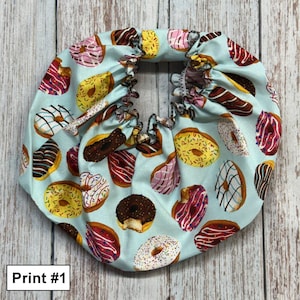 Dog Snood for Dachshunds and Cavalier King Charles Spaniels and any long eared dog. It is an ear cover to protect ears while eating.