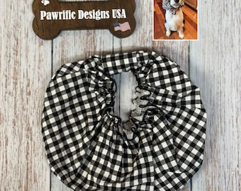 Plaid Dog Snood: Ear Cover for Long Ear Dogs like Poodles
