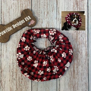 Dog Snood for eating, ear cover for Cavalier King Charles Spaniel, Basset Hound and other long ear dogs, Cocker Spaniel, Springer Spaniel