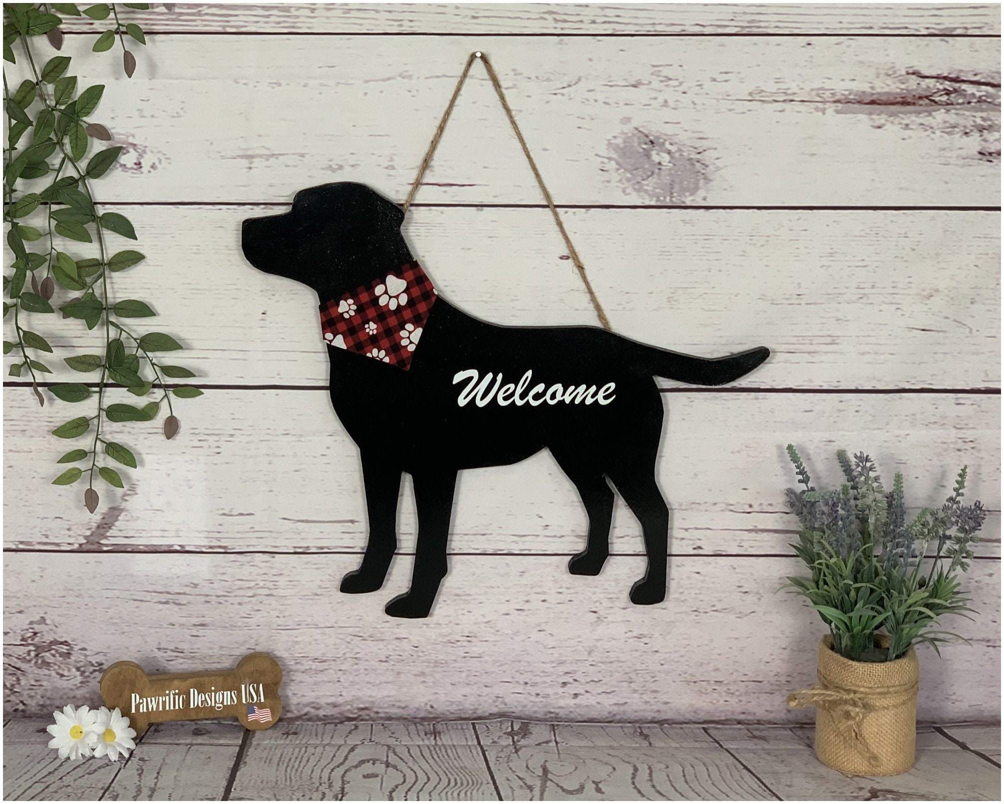 Black lab welcome mat cheap