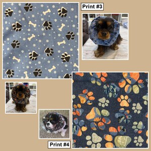Dog Snood for Cavalier King Charles Spaniel to cover and protect ears while eating. Also fits any long eared dog breed.