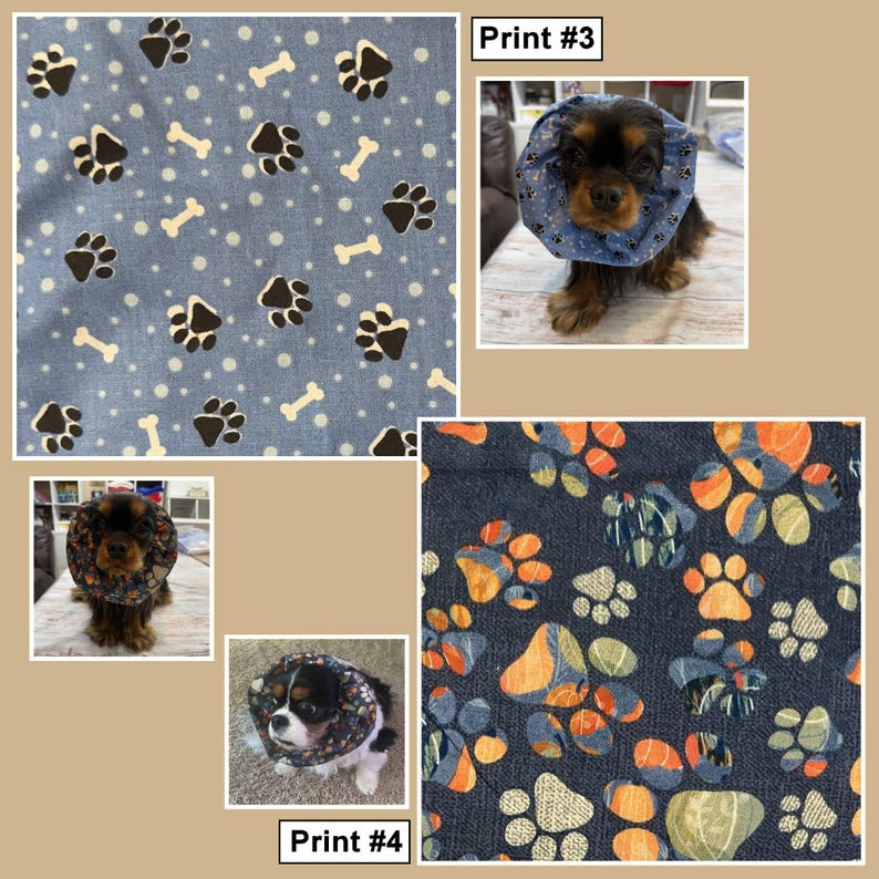Dog Snood for Cavalier King Charles Spaniel to cover and protect ears while eating. Also fits any long eared dog breed.