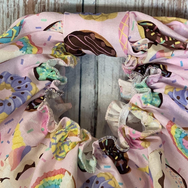 Dog Snood for Dachshunds and Cavalier King Charles Spaniels and any long eared dog. It is an ear cover to protect ears while eating.