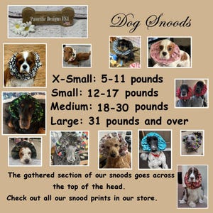 Dog Snood Sizes