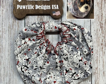 Cartoon Dog Snood: Springer Spaniel Ear Protector for Eating & Walking