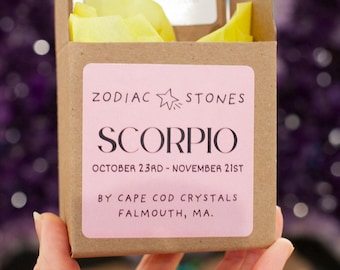 Scorpio Gift, Zodiac Crystal Set | Scorpio Crystals, Zodiac Stone Set, Scorpio Birthday, Celestial, Scorpio Birthday, Scorpio Christmas Gift