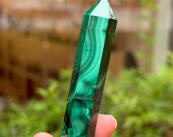 Malachite Tower, Malachite Point, Natural Malachite, Exact Shown