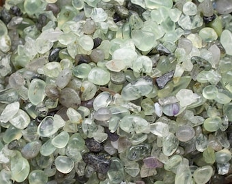 Prehnite Chips, 5-7mm, Prehnite with Epidote GemStone Chips, Tiny Stones for Rollers, Wishing Jars, Resin Projects, Stone Art, Orgonite