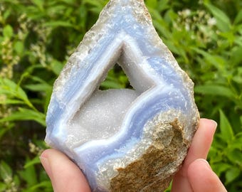 Blue Chalcedony, Raw Blue Chalcedony, Chalcedony Crystal, Exact Shown
