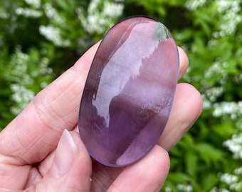 Purple Fluorite Palm Stone, Exact Shown