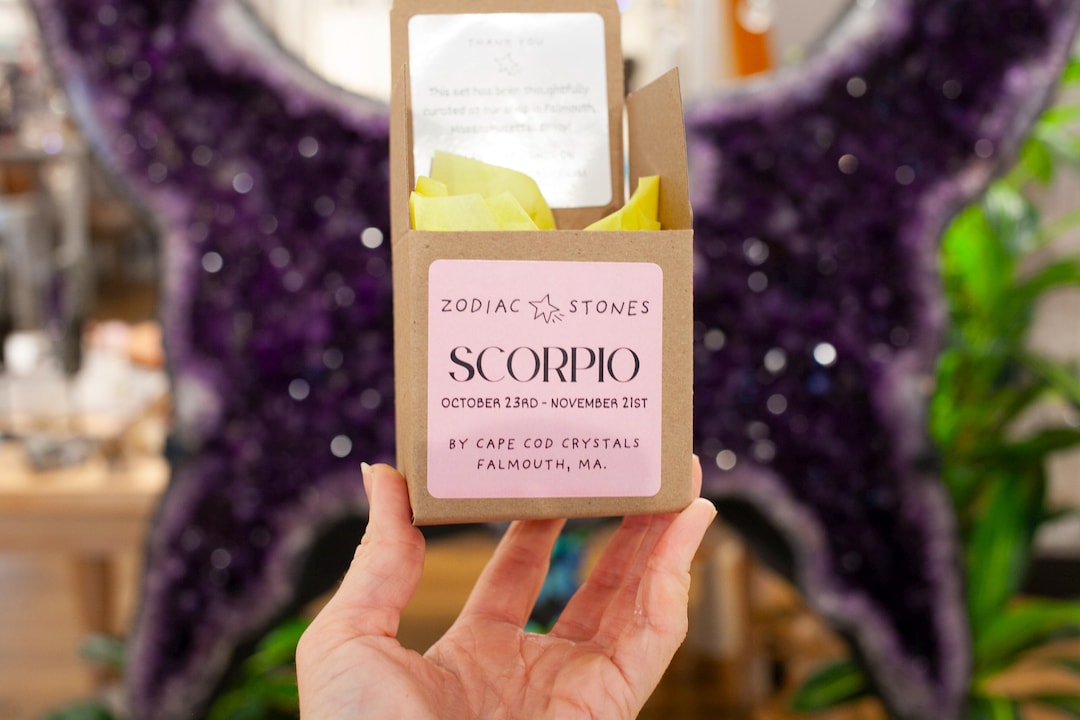 Scorpio Gift, Zodiac Crystal Set | Scorpio Crystals, Zodiac Stone Set ...