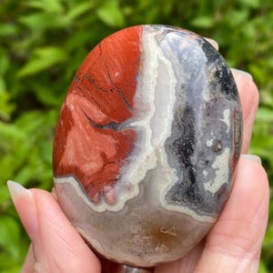 Red Jasper Palm Stone, Large Red Jasper Stone, Red Jasper, Palm Stone, Worry stone, Grounding