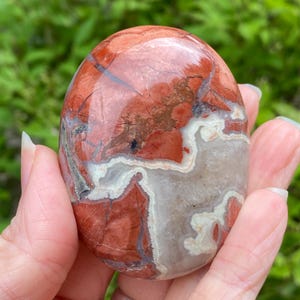 Red Jasper Palm Stone, Large Red Jasper Stone, Red Jasper, Palm Stone, Worry stone, Grounding