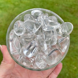 Clear Quartz Stone, High Quality Tumbled Quartz Crystal, Polished Clear Quartz, Master Healer, Healing Crystals image 8