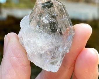 Quartz Crystal, Sichuan, Double Terminated, Key, Window, Etched, Exact Shown