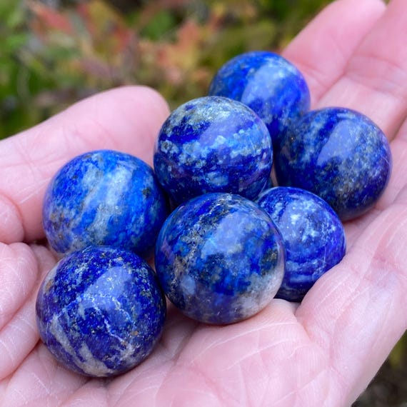 Lapis Lazuli Sphere, 20-25mm, Mini Sphere, Mini Crystal Sphere, Small Lapis Lazuli Sphere