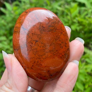Red Jasper Palm Stone, Large Red Jasper Stone, Red Jasper, Palm Stone, Worry stone, Grounding