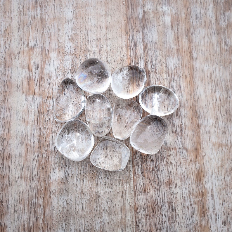 Clear Quartz Stone, High Quality Tumbled Quartz Crystal, Polished Clear Quartz, Master Healer, Healing Crystals image 6