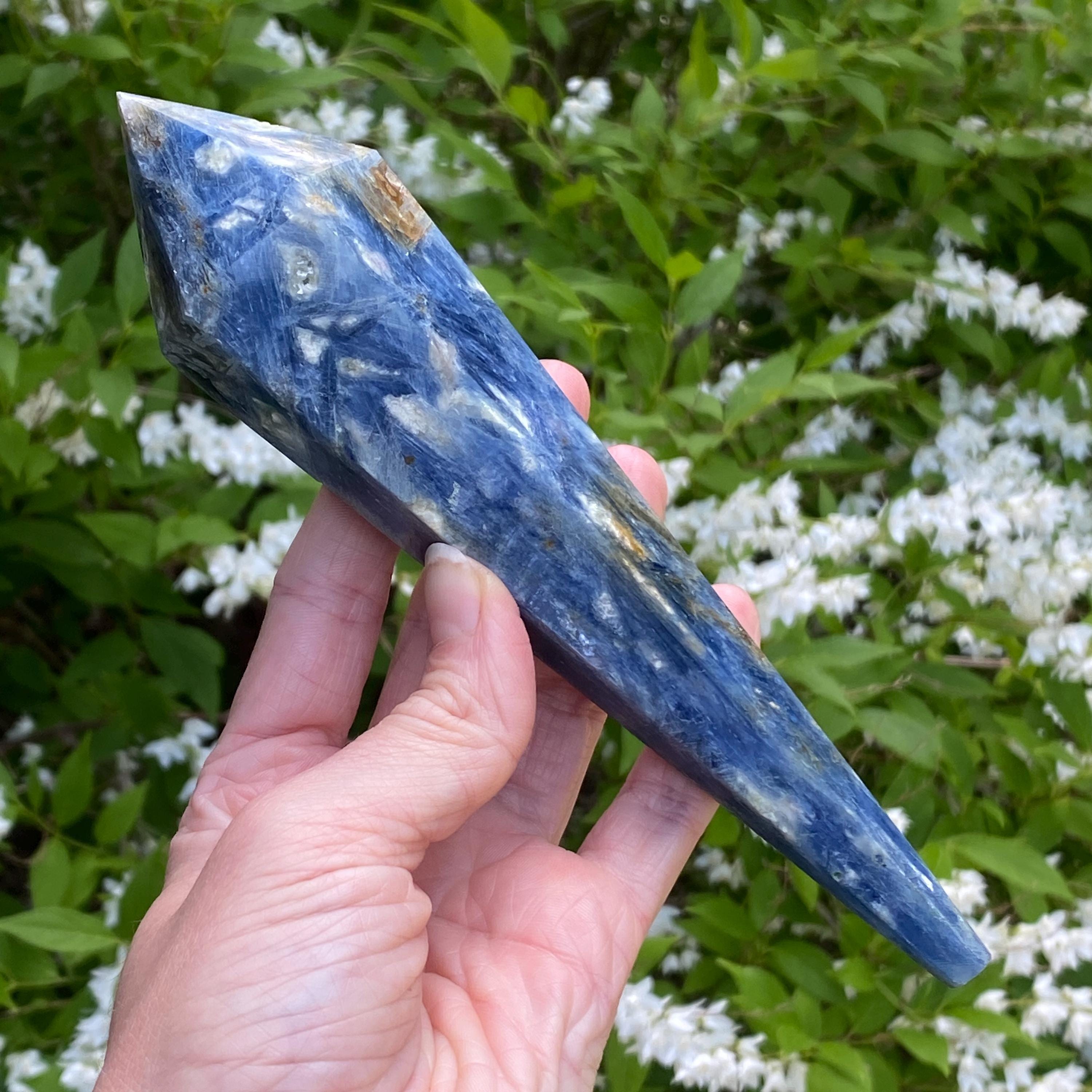 Large Blue Kyanite Wand, Blue Kyanite Crystal, Large Kyanite, Large Crystal Wand, Blue Kyanite