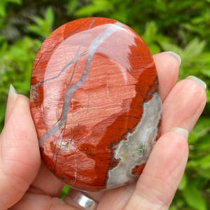 Red Jasper Palm Stone, Large Red Jasper Stone, Red Jasper, Palm Stone, Worry stone, Grounding