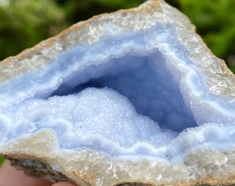 Blue Chalcedony, Raw Blue Chalcedony, Chalcedony Crystal, Exact Shown