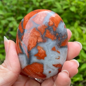 Red Jasper Palm Stone, Large Red Jasper Stone, Red Jasper, Palm Stone, Worry stone, Grounding