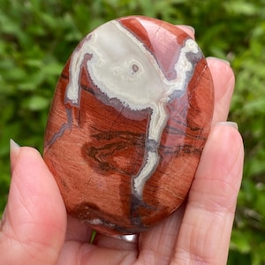 Red Jasper Palm Stone, Large Red Jasper Stone, Red Jasper, Palm Stone, Worry stone, Grounding