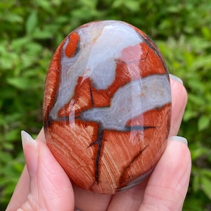Red Jasper Palm Stone, Large Red Jasper Stone, Red Jasper, Palm Stone, Worry stone, Grounding
