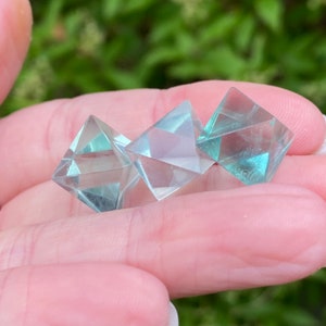 Fluorite Octahedron, Green Fluorite Octahedron, High Quality, Polished, Small Fluorite Crystal