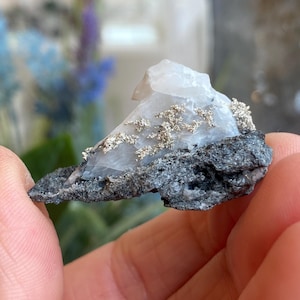 Native Silver, Silver Specimen, Silver Mineral Specimen, Silver on Calcite, New Deposit, Zgounder Morocco