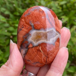 Red Jasper Palm Stone, Large Red Jasper Stone, Red Jasper, Palm Stone, Worry stone, Grounding