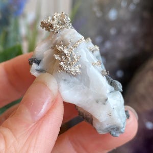 Native Silver, Silver Specimen, Silver Mineral Specimen, Silver on Calcite, New Deposit, Zgounder Morocco