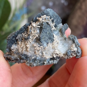 Native Silver, Silver Specimen, Silver Mineral Specimen, Silver on Calcite, New Deposit, Zgounder Morocco