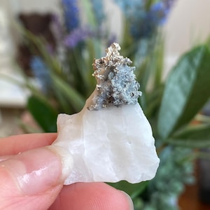 Native Silver, Silver Specimen, Silver Mineral Specimen, Silver on Calcite, New Deposit, Zgounder Morocco