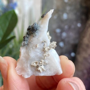 Native Silver, Silver Specimen, Silver Mineral Specimen, Silver on Calcite, New Deposit, Zgounder Morocco