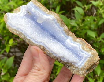 Blue Chalcedony, Raw Blue Chalcedony, Chalcedony Crystal, Exact Shown