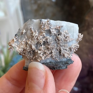 Native Silver, Silver Specimen, Silver Mineral Specimen, Silver on Calcite, New Deposit, Zgounder Morocco