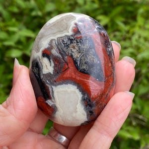 Red Jasper Palm Stone, Large Red Jasper Stone, Red Jasper, Palm Stone, Worry stone, Grounding