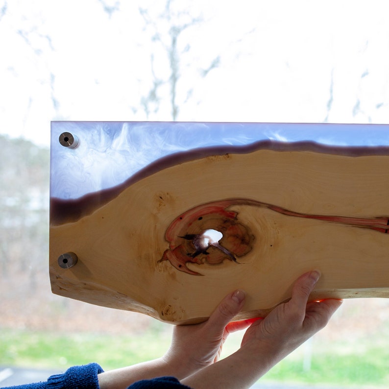 Altar Table Riser Ambrosia Spalted Maple & Epoxy Resin Live - Etsy