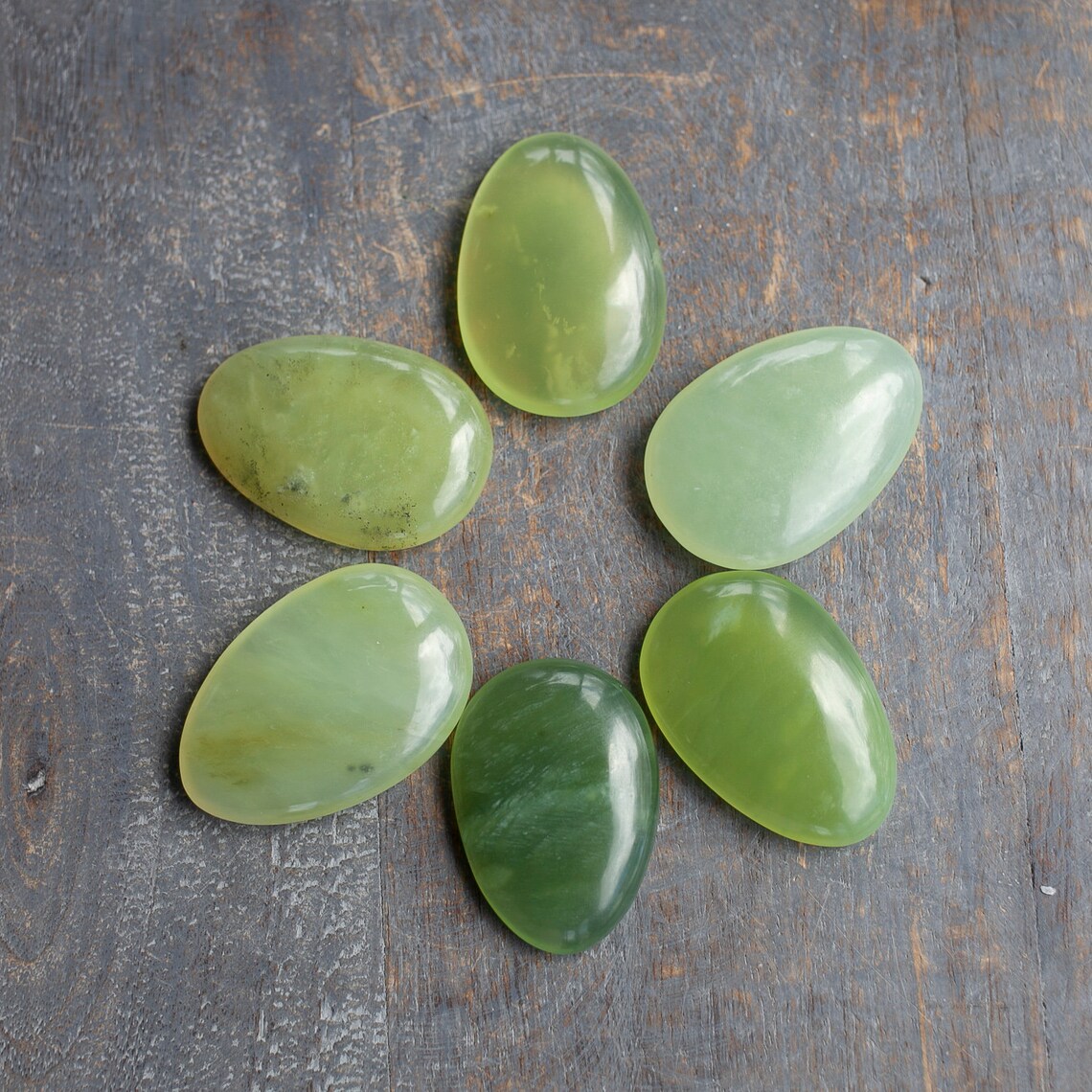Jade Worry Stone Palm Stone Light Green Jade Stone for Love - Etsy