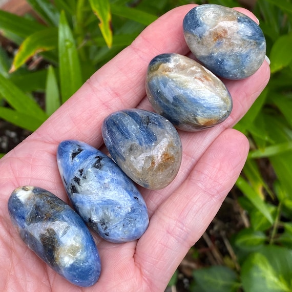 Blue Kyanite Stone, Kyanite Tumble, Blue Kyanite Stone, Funky Ones