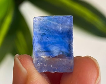 Blue Halite, Vivid Blue, Lustrous Blue Halite Crystal Specimen