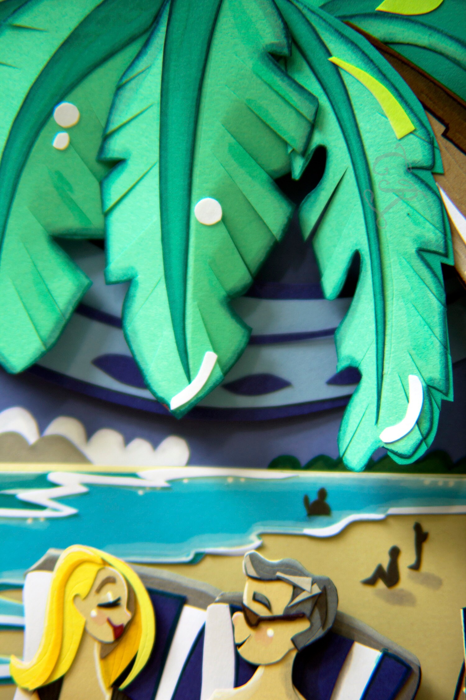 Custom Paper Art Anniversary Portrait Etsy