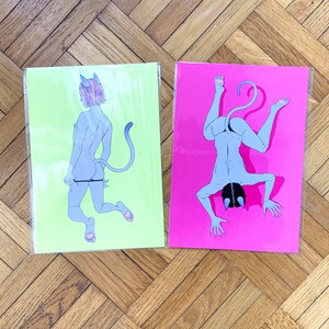 Garçon-chat Carte A5